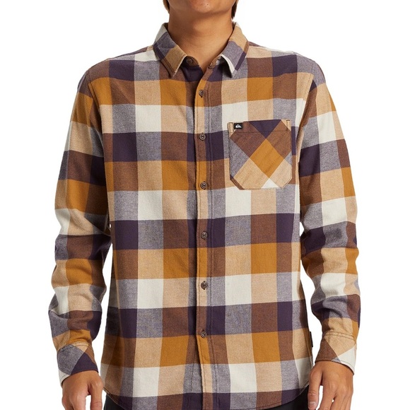 QuicksMen's Motherfly flannel shirt Men’s/Boys SZ L NEW with tags - Picture 1 of 3